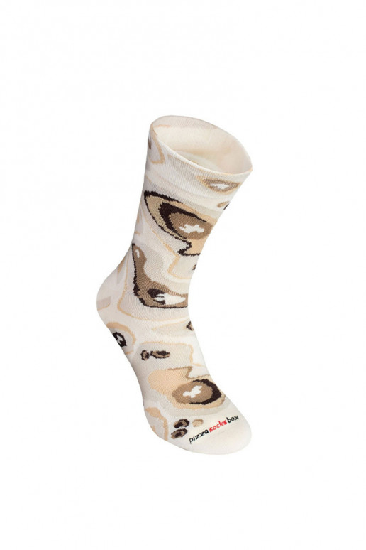 Chaussettes colorées dans une boîte Pizza 4 paires