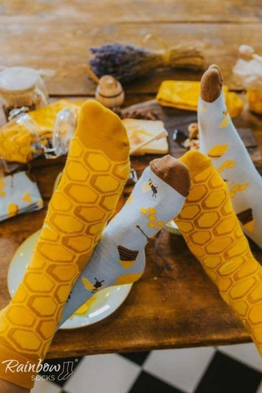 2 paires de chaussettes colorées