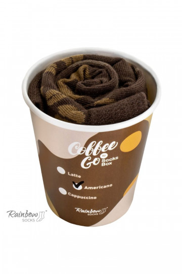 Chaussettes colorées dans une boîte Americano 1 paire