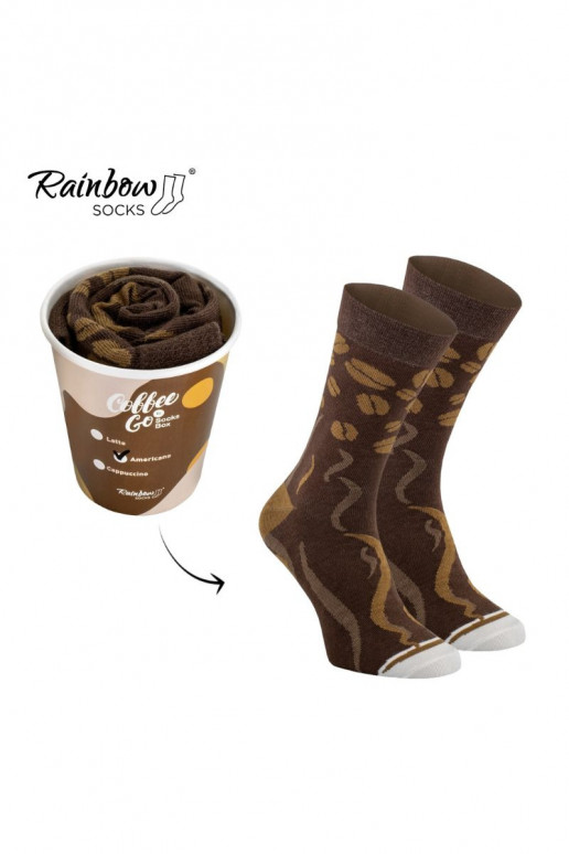Chaussettes colorées dans une boîte Americano 1 paire