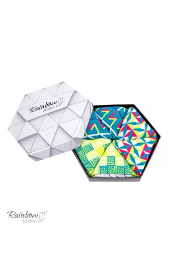 Gekleurde sokken met geometrische patronen 3 paar