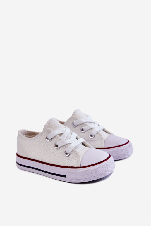 Chaussures de sport classiques pour enfants de couleur blanche Filemon