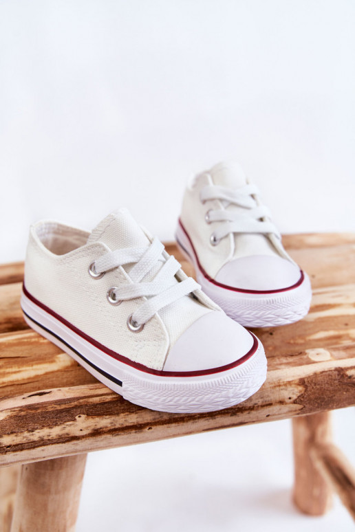 Chaussures de sport classiques pour enfants de couleur blanche Filemon Chaussures de sport classiques pour enfants de couleur blanche Filemon