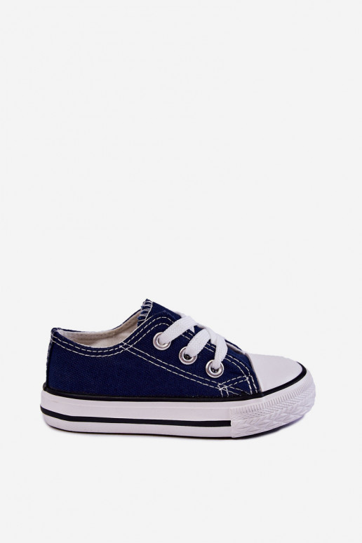 Chaussures de sport classiques pour enfants de couleur bleu foncé Filemon