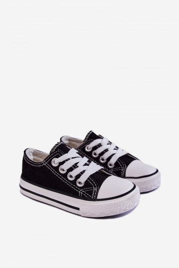 Chaussures de sport classiques pour enfants de couleur noire Filemon