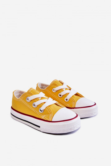 Chaussures de sport classiques pour enfants de couleur jaune Filemon