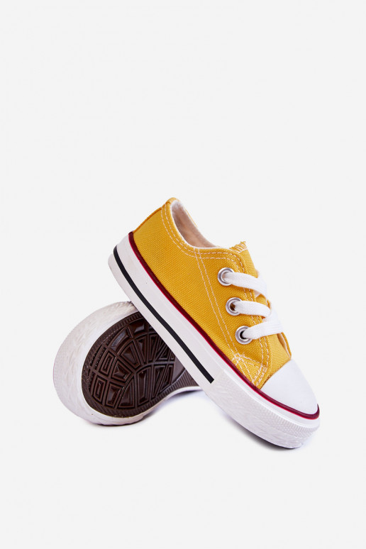 Chaussures de sport classiques pour enfants de couleur jaune Filemon