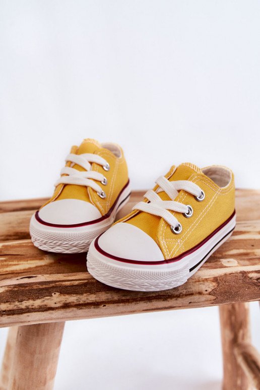 Chaussures de sport classiques pour enfants de couleur jaune Filemon