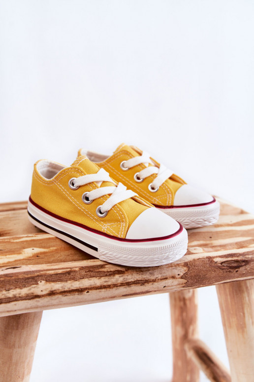 Chaussures de sport classiques pour enfants de couleur jaune Filemon