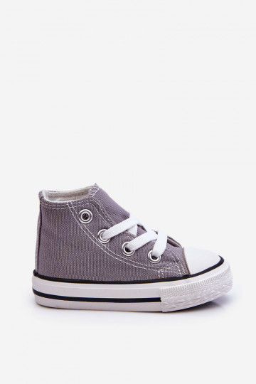 Chaussures à semelles pour enfants, grises Filemon