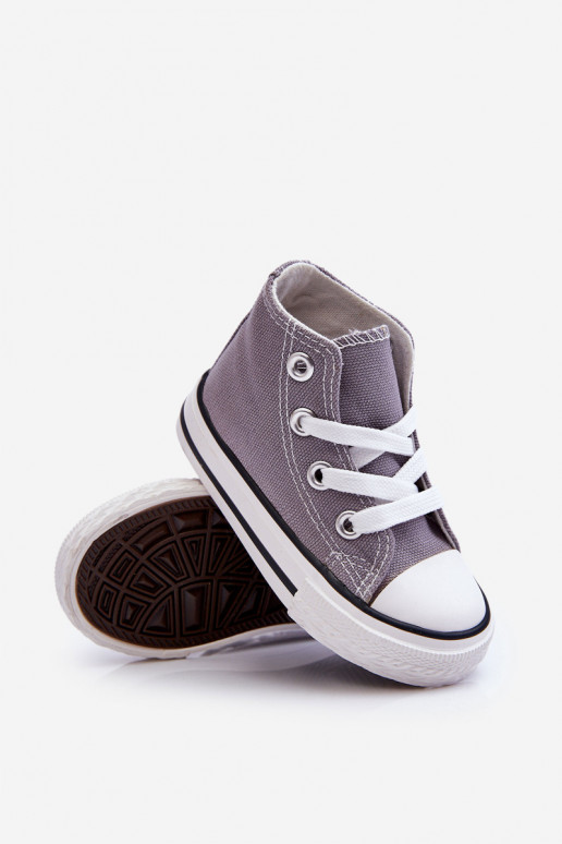 Chaussures à semelles pour enfants, grises Filemon