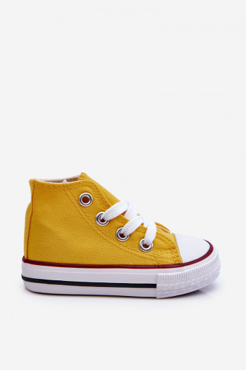 Kinderschoenen met zolen, gele Filemon