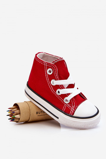 Kinderschuhe mit Sohle in roter Farbe Filemon 2