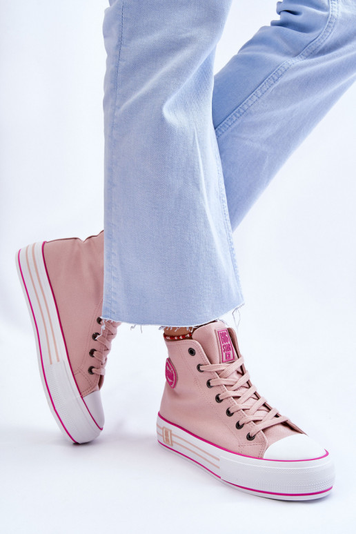 chaussures casual avec plateforme Big Star LL274186 rose chaussures casual avec plateforme Big Star LL274186 rose