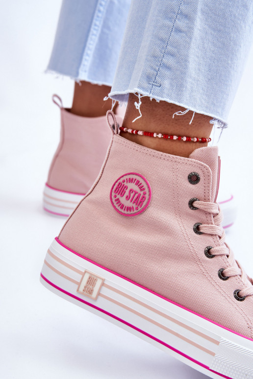 chaussures casual avec plateforme Big Star LL274186 rose chaussures casual avec plateforme Big Star LL274186 rose