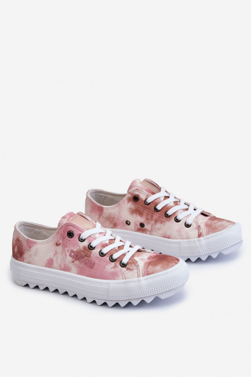 sneakers met platte zolen Big Star LL274044 roze-beige kleur sneakers met platte zolen Big Star LL274044 roze-beige kleur