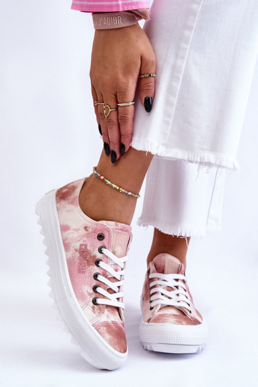 baskets à semelle plate Big Star LL274044 couleur rose-beige baskets à semelle plate Big Star LL274044 couleur rose-beige