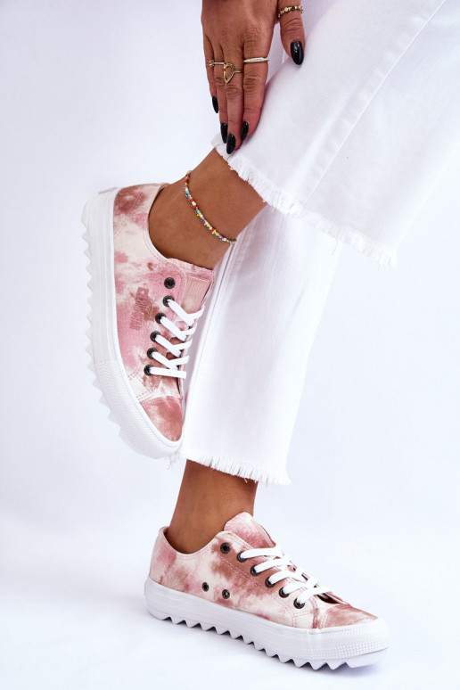 baskets à semelle plate Big Star LL274044 couleur rose-beige baskets à semelle plate Big Star LL274044 couleur rose-beige