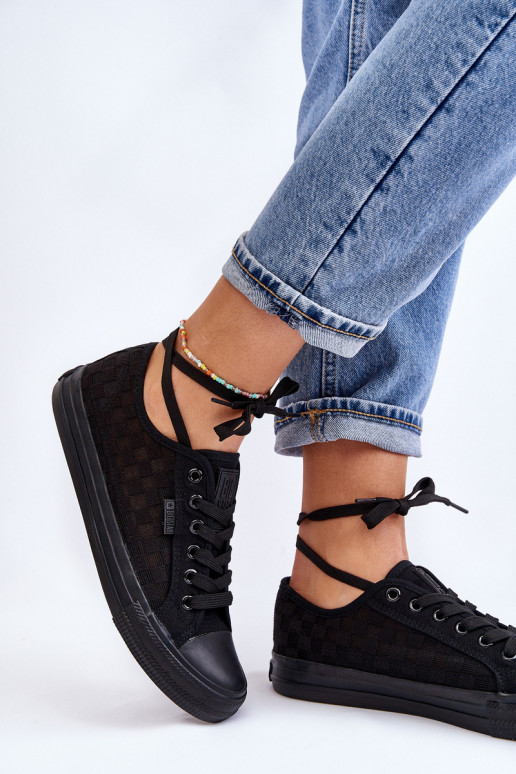 Klassisches Modell flache Schuhe Big Star LL274072 schwarze Farbe