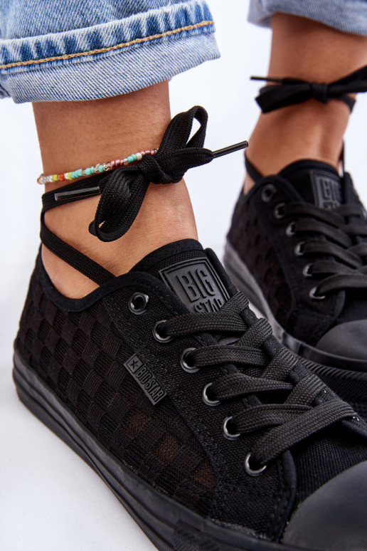 Klassiek model platte schoenen Big Star LL274072 kleur zwart