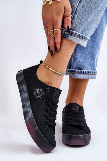 Chaussures femme à plateforme colorée Big Star LL274239 le noir 2