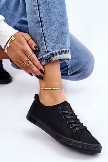 baskets à semelles plates Big Star LL274057 noir