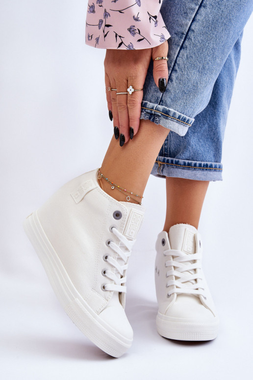 chaussures de loisirs avec semelle Big Star LL274035 couleur blanche