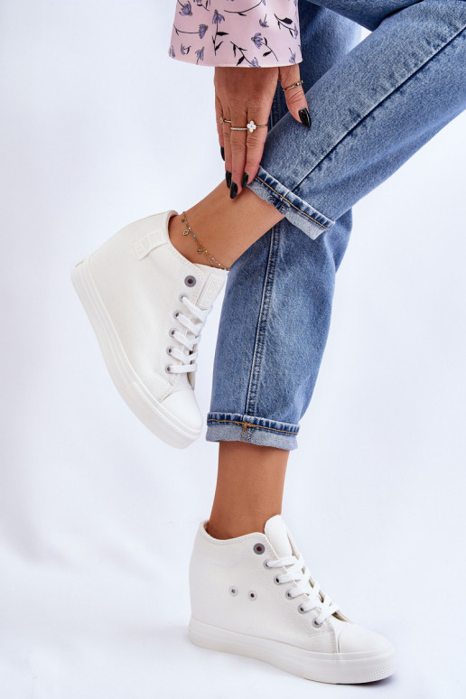 chaussures de loisirs avec semelle Big Star LL274035 couleur blanche
