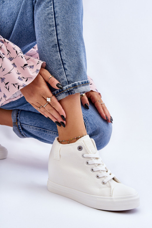 chaussures de loisirs avec semelle Big Star LL274035 couleur blanche