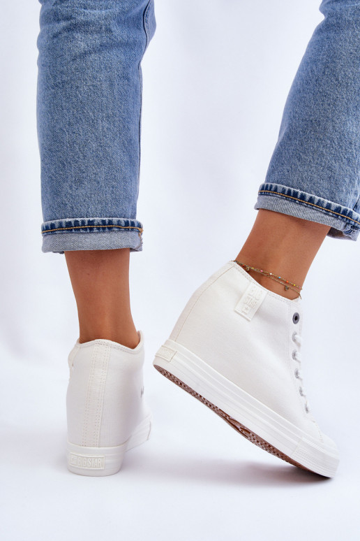 chaussures de loisirs avec semelle Big Star LL274035 couleur blanche