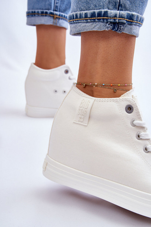 chaussures de loisirs avec semelle Big Star LL274035 couleur blanche