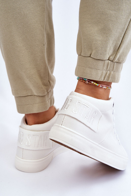 Chaussures de loisirs modèle classique avec semelle Big Star LL274002 couleur blanche Chaussures de loisirs modèle classique avec semelle Big Star LL274002 couleur blanche