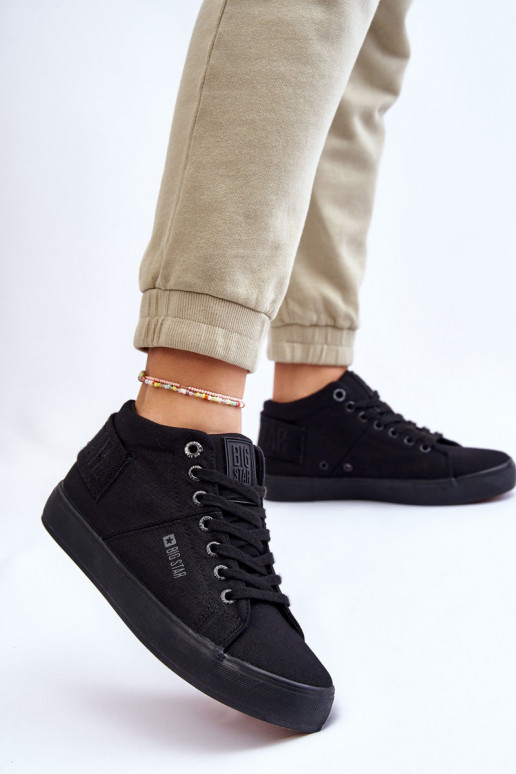 Klassisches Modell Freizeitschuhe mit Sohle Big Star LL274001 in der Farbe Schwarz Klassisches Modell Freizeitschuhe mit Sohle Big Star LL274001 in der Farbe Schwarz