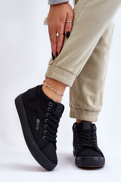 Klassisches Modell Freizeitschuhe mit Sohle Big Star LL274001 in der Farbe Schwarz Klassisches Modell Freizeitschuhe mit Sohle Big Star LL274001 in der Farbe Schwarz