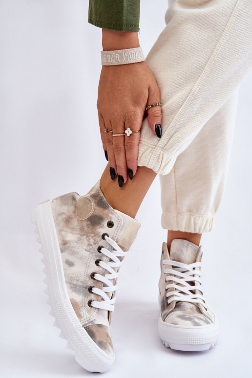 Vrijetijdsschoenen Big Star LL274047 Witgroene kleur