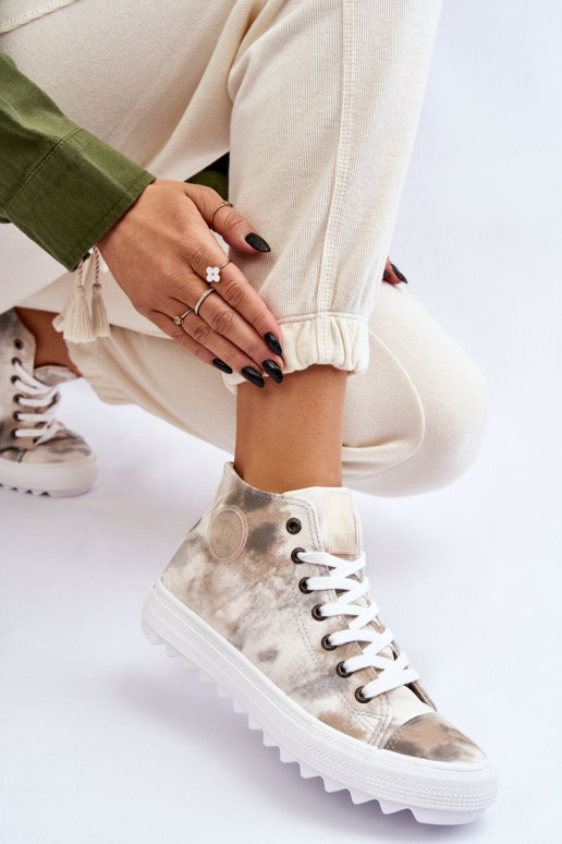 Vrijetijdsschoenen Big Star LL274047 Witgroene kleur