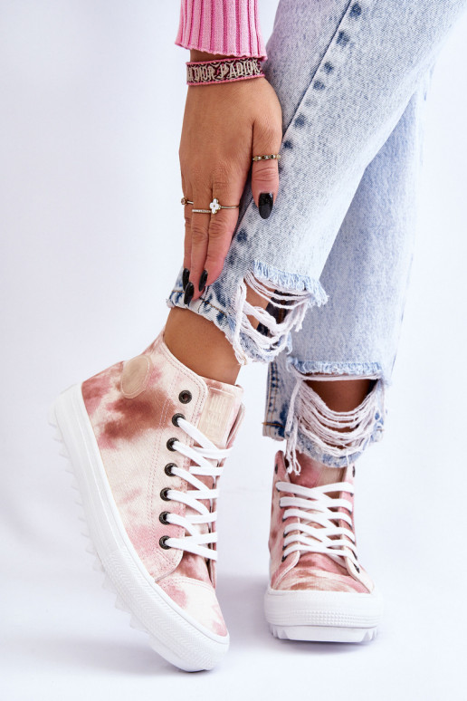 Chaussures décontractées Big Star LL274048 beige-rose