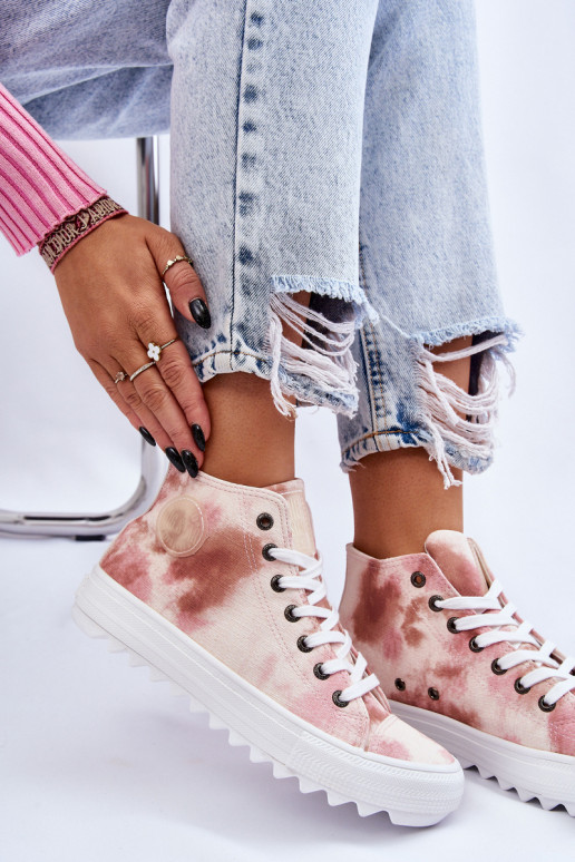 Chaussures décontractées Big Star LL274048 beige-rose