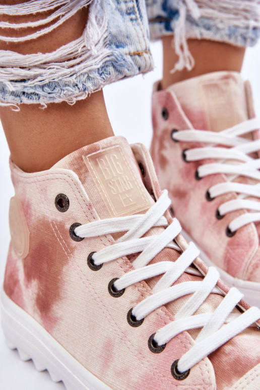 Chaussures décontractées Big Star LL274048 beige-rose
