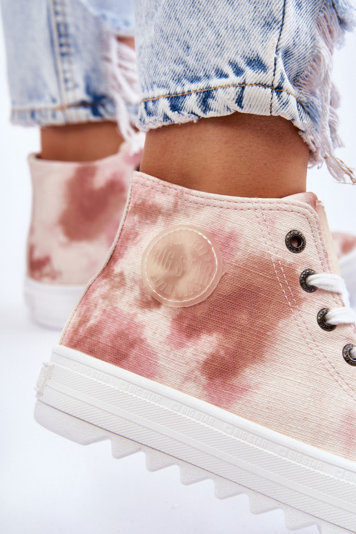 Chaussures décontractées Big Star LL274048 beige-rose