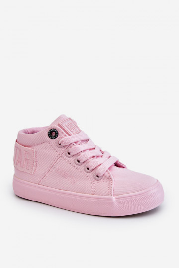 Klassiek model vrijetijdsschoenen voor kinderen met laars Big Star LL374003 roze kleur