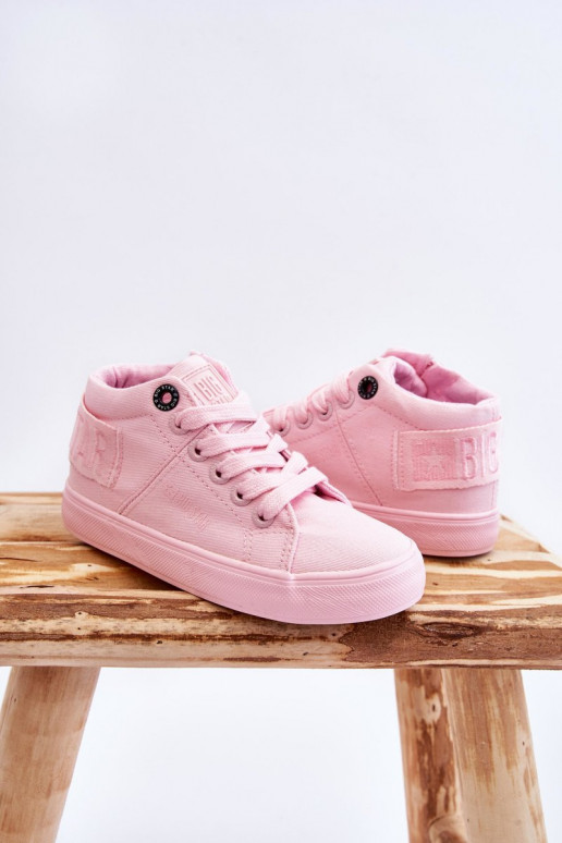 Chaussures de loisirs modèle classique pour enfants avec botte Big Star LL374003 couleur rose