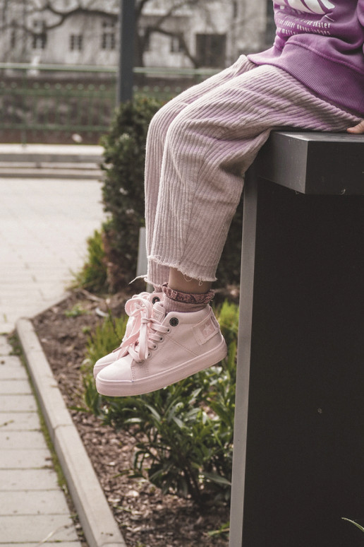 Klassische Freizeitschuhe für Kinder mit Stiefel Big Star LL374003 in rosa Farbe Klassische Freizeitschuhe für Kinder mit Stiefel Big Star LL374003 in rosa Farbe