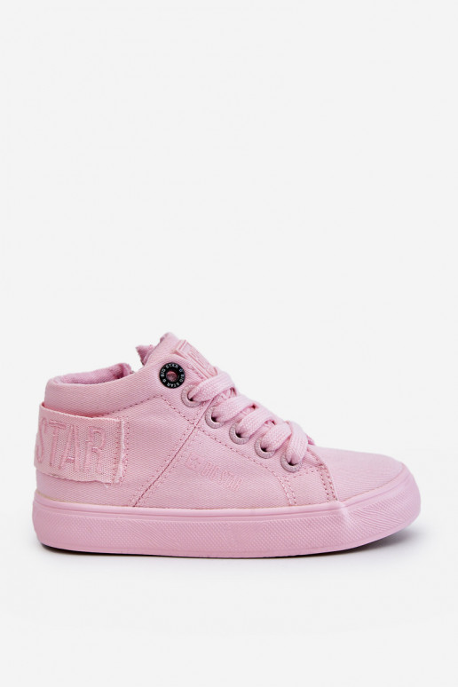 Chaussures de loisirs modèle classique pour enfants avec botte Big Star LL374003 couleur rose