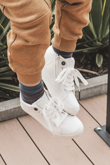 Chaussures de loisirs modèle classique pour enfants avec semelle Big Star LL374002 couleur blanche 2