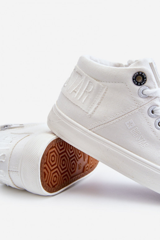 Chaussures de loisirs modèle classique pour enfants avec semelle Big Star LL374002 couleur blanche Chaussures de loisirs modèle classique pour enfants avec semelle Big Star LL374002 couleur blanche