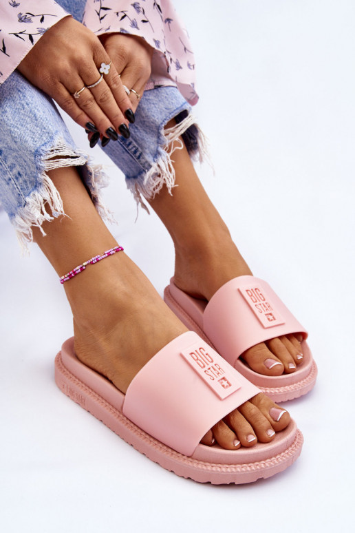 Chaussons Big Star LL274425 Nuance rose clair