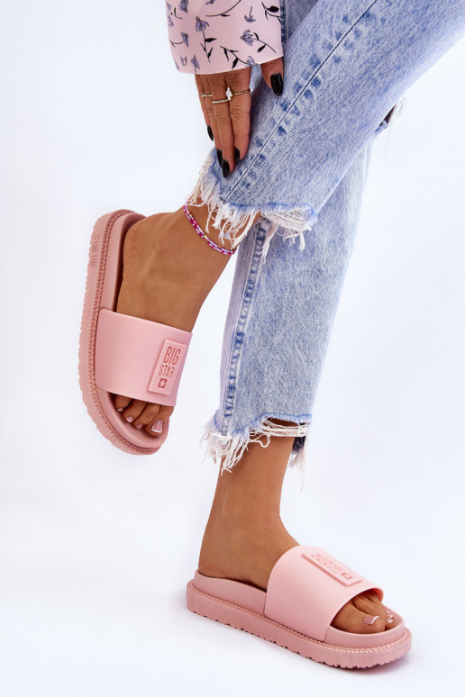 Chaussons Big Star LL274425 Nuance rose clair