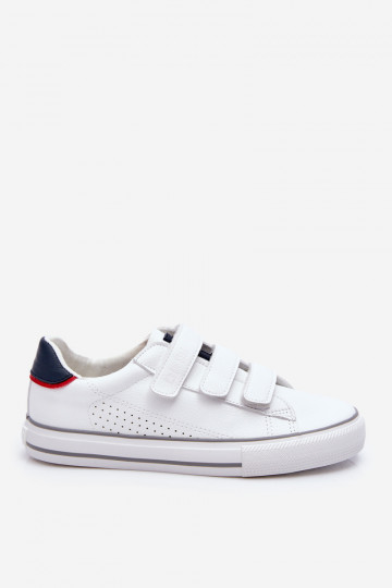 Sneakers met zelfklevende sluitingen Big Star LL274A207 witte kleur