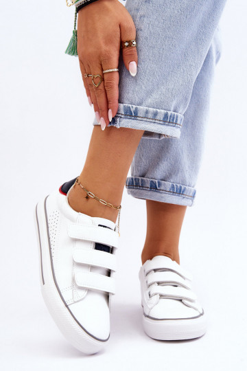 Sneakers met zelfklevende sluitingen Big Star LL274A207 witte kleur 2